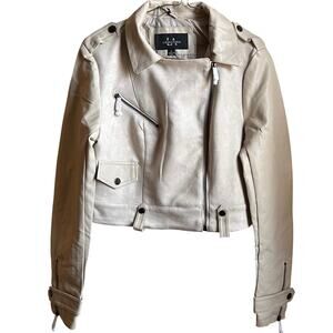 NWT! LA Coalition Women’s Sz Sm Faux Suede Long Sleeve Faux Pockets Zip Jacket